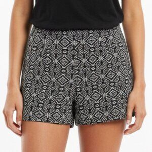 Ecote High Waist Pattern Shorts Womens 4 - Tailored, Chic
